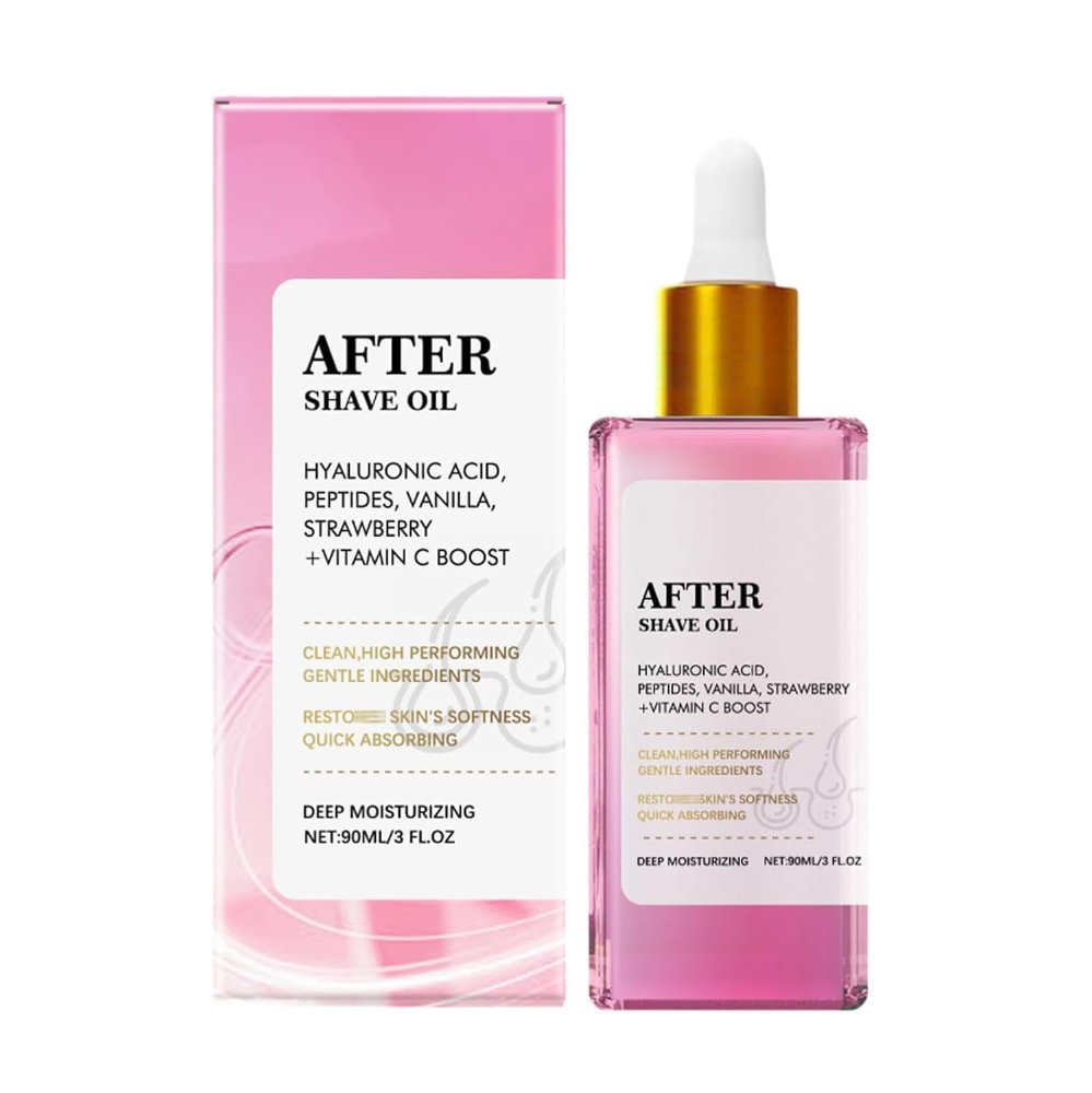 AFTER SHAVE OIL -ACEITE PARA DESPUÉS DEL AFEITADO DE FRESA Y VAINILLA PARA MUJERES 90 ML