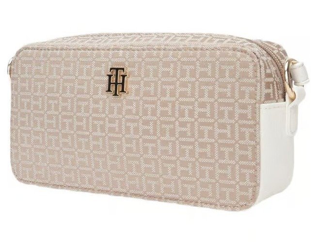 CROSS BODY TOMMY H BEIGE + BLANCO
