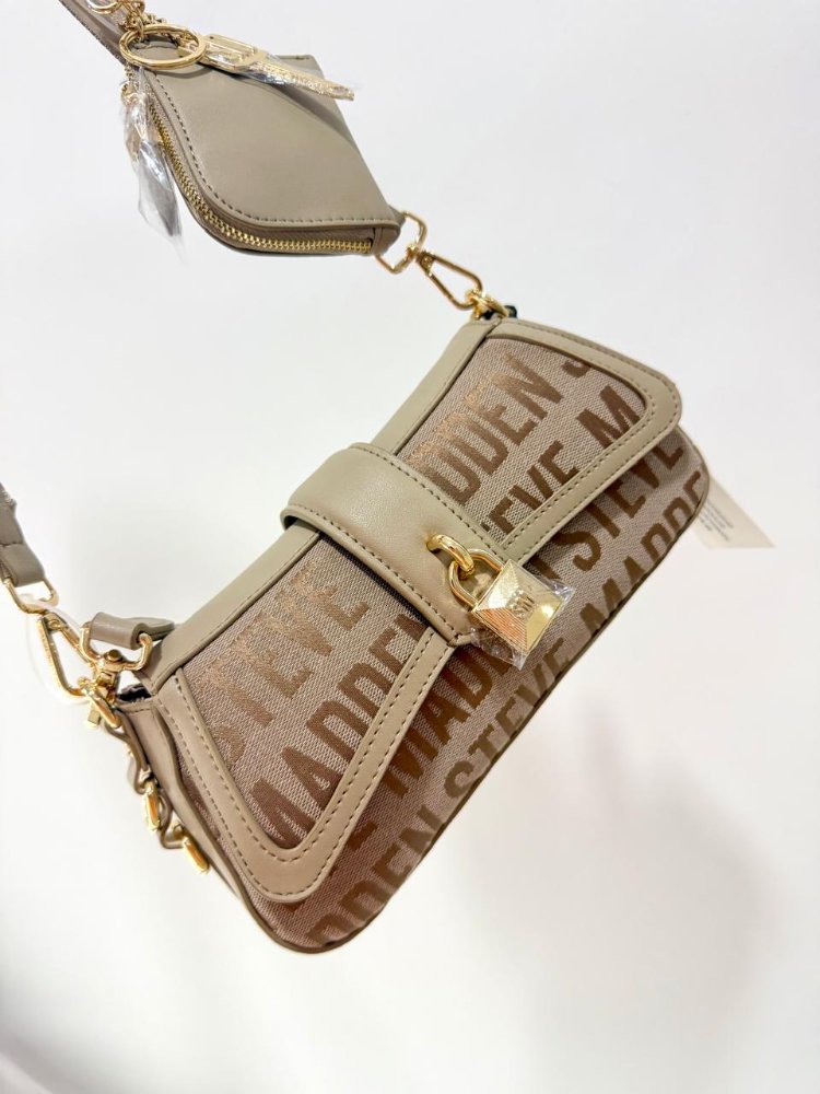 BOLSO STEVE MADDEN CROSS BODY CON MONEDERA DORADO
