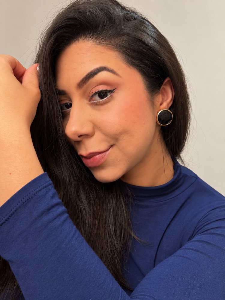 Brinco Folheado a Ouro 18k Círculo Orgânico Resinado - Preto