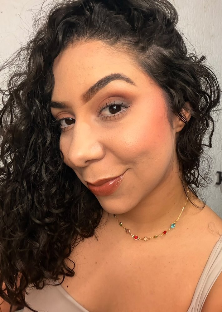 Choker Folheado a Ouro 18k Cristais Coloridos
