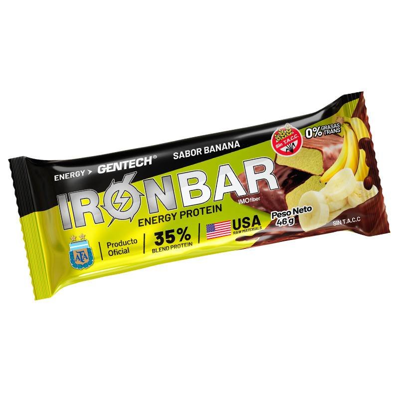 Barritas Iron Bar banana 46 grs Proteicas GENTECH