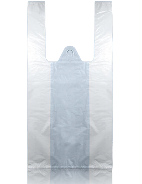 60X80 BOLSA CAMISETA BLANCA PAQ. 70 UNIDADES