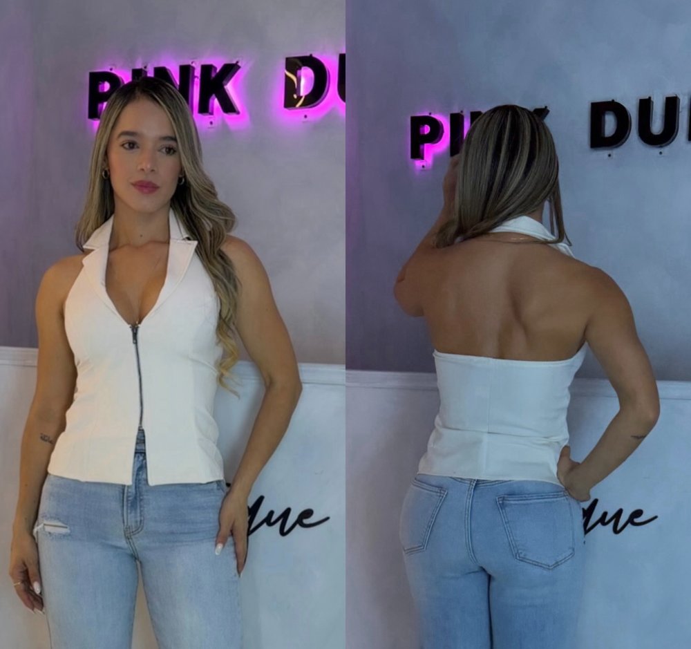 Camisa Anwnd crema cuello TALLA S Y L