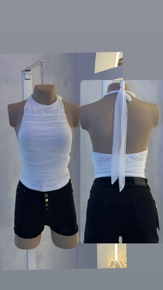 Blusa cuello Talla unica- vino tinto-cafe-blanca
