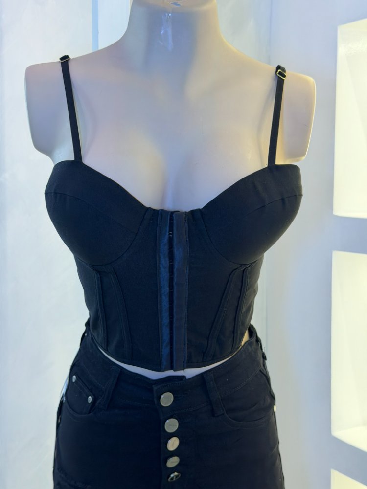 corset negro copa Talla unica