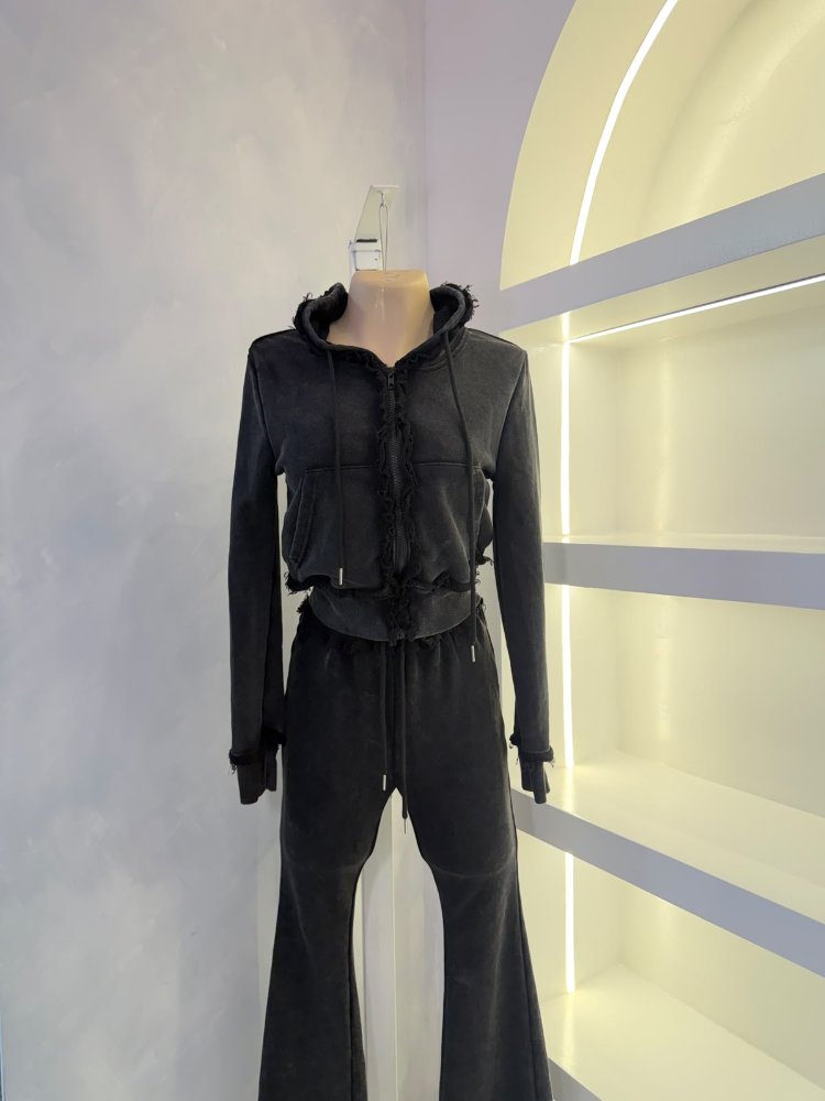 Conjunto chompa negro T.XS