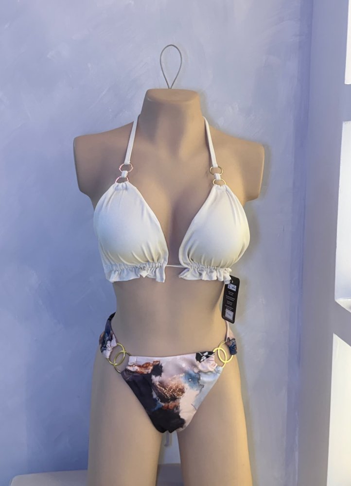 Bikini blanco marmol T.L