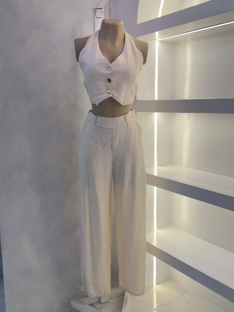 Conjunto 2 pzs beige T.U