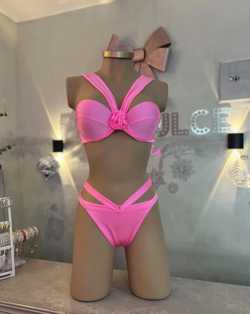 Bikini 3 psz fucsia T.M