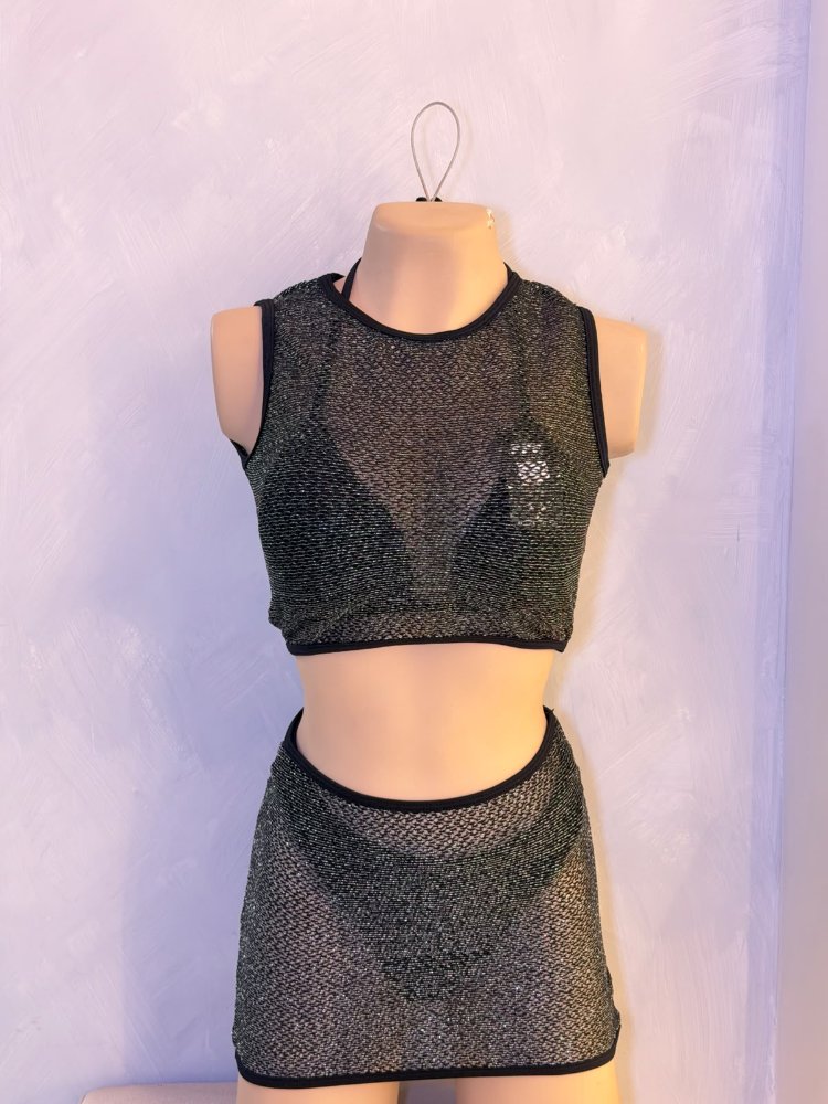 Bikini negro 4 pzs T.S