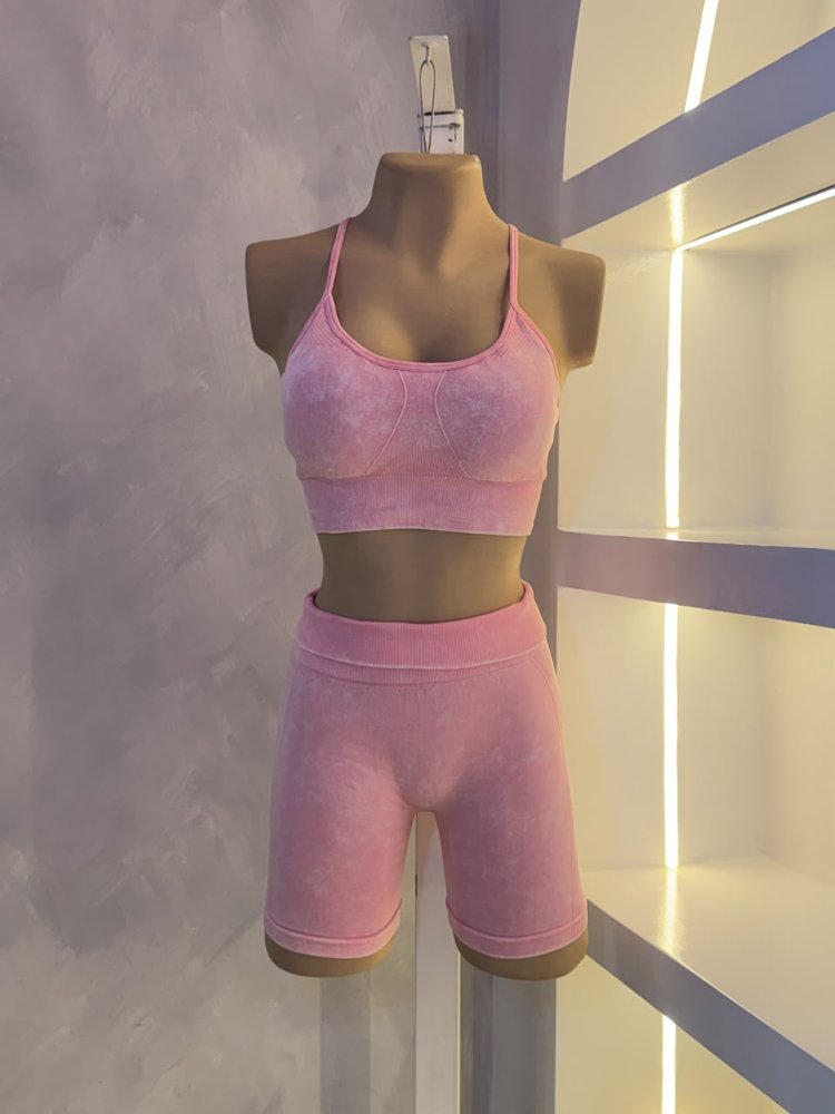 Deportivo corto rosado T.S/M
