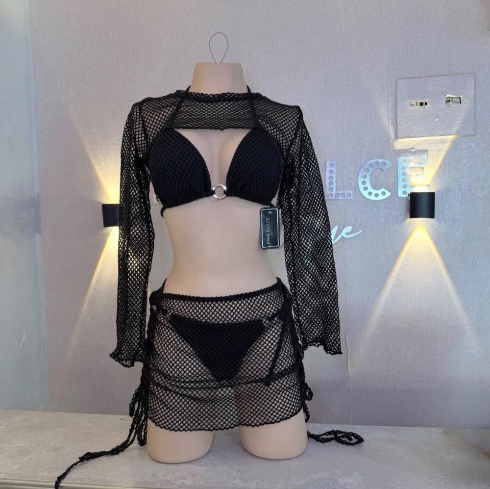 Bikini 4 pzs negro T.M