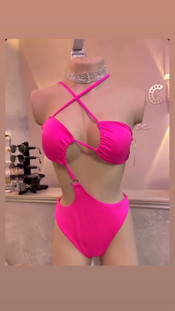 Bikini entero fucsia T.M