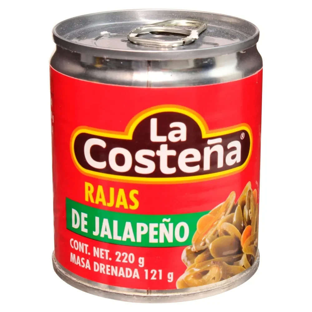 La costeña rajas de jalapeño