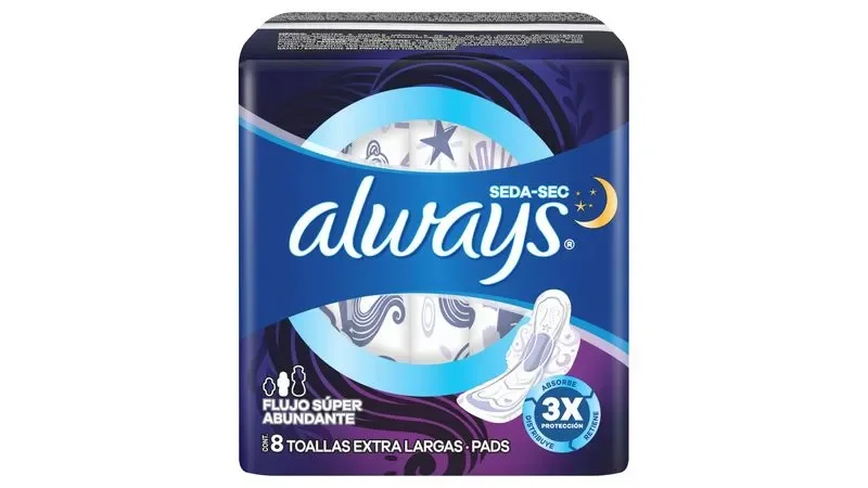 Always flujo super abundante 8 toallas