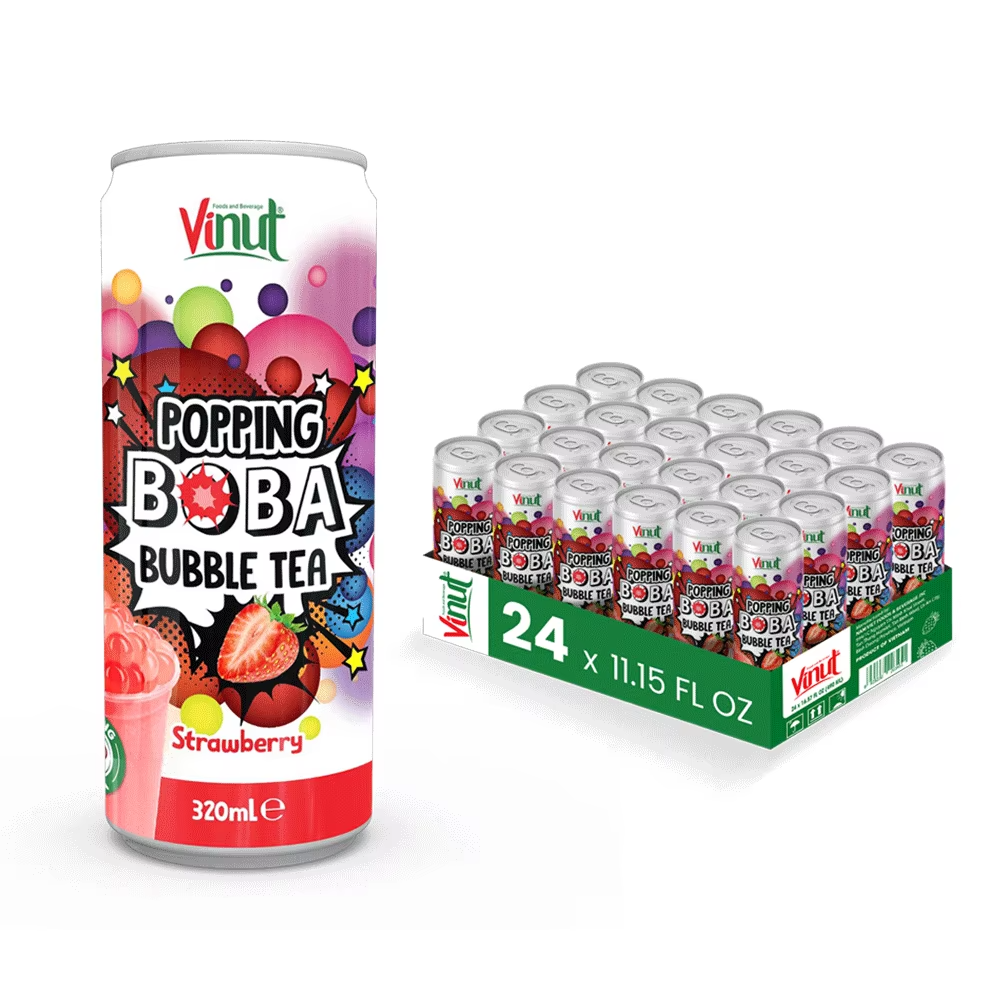 POPPING BOBA Fresa 320ml