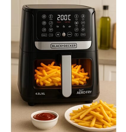 Airfryer Black Decker 4,5 Litros com painel digital