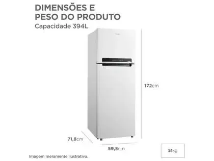 Geladeira Midea 394 Litros Branca