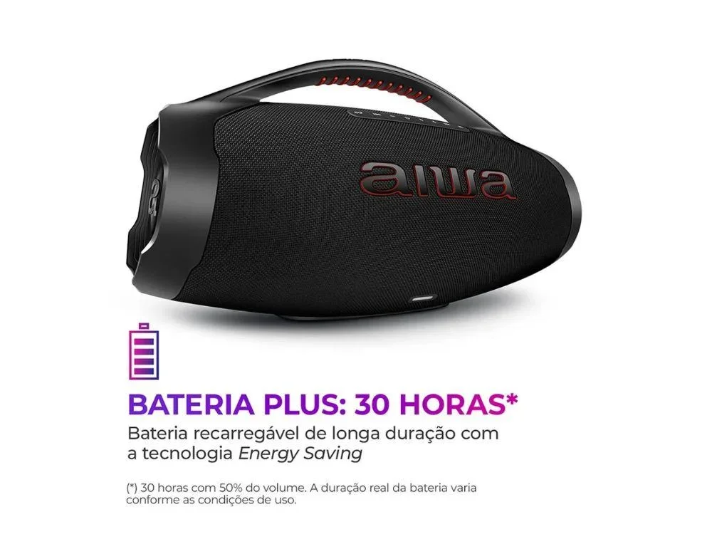 Caixa de som boombox AIWA
