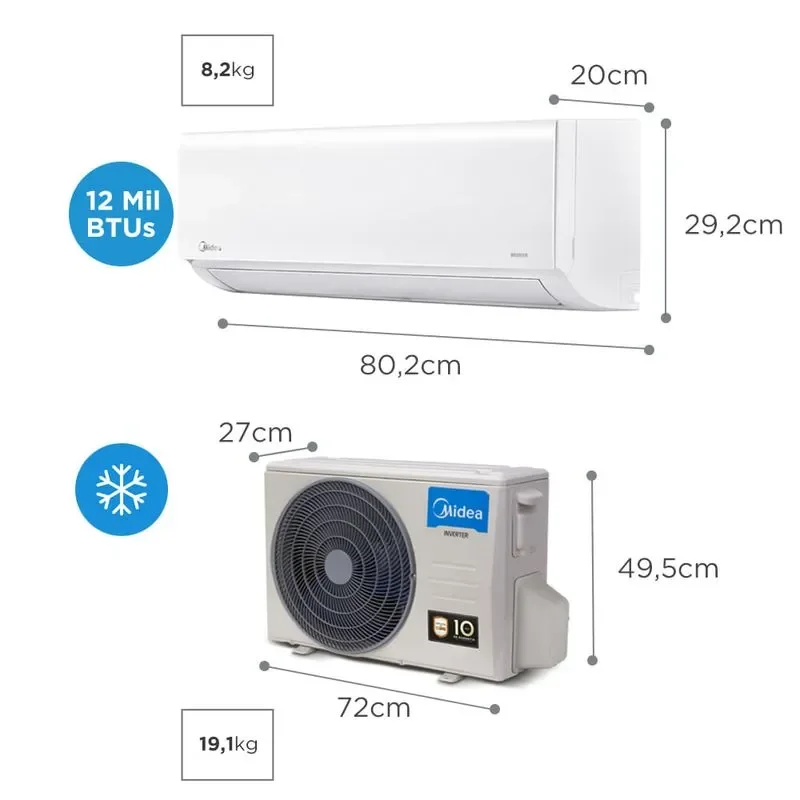 Ar condicionado midea 12 mil btus