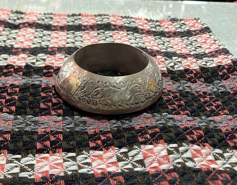 BOQUILLA PLATA Y ORO PARA MATE C/APLIQUE