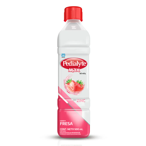 PEDIALYTE MAX FRESA 60 CON ZINC 500ML FAR83C85P91