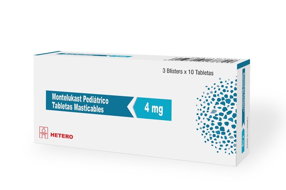 MONTELUKAST 4MG X 30 TAB MASTI (HETERO) REF91HOS96CRAM69