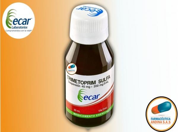 TRIMETOPRIM SULF SUSP 80/400MG 60ML (ECAR) C37R33P46