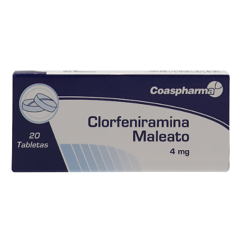 CLORFENIRAMINA (COAS)  4MG X 20 TAB  C19A25