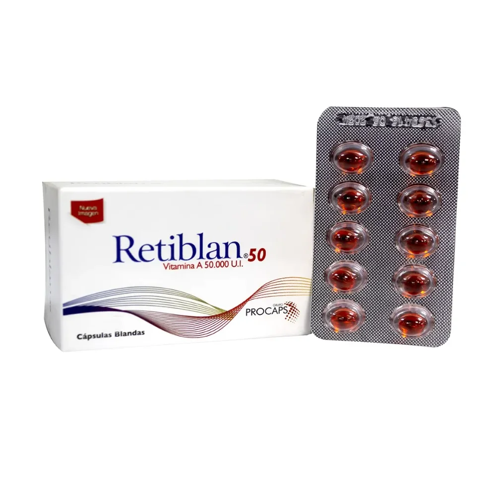 RETIBLAN (VITAMINA A) 50 U.I X 10 CAP (PROCAP) RA25