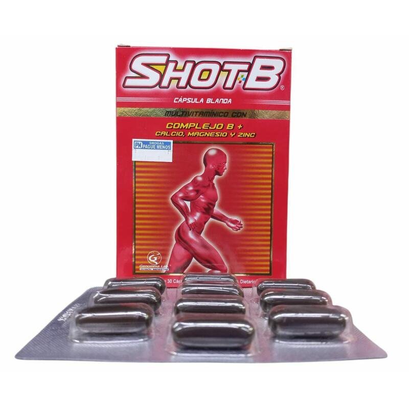 SHOT B X 10 CAP MULTIVITAMINICO C166P265