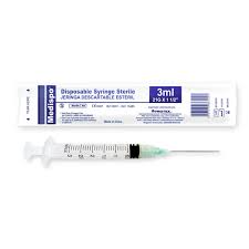 JERINGA 3ML TAPA AZUL UNID10