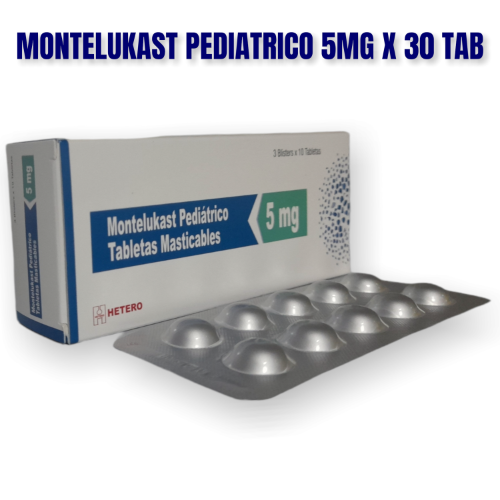 MONTELUKAST 5MG X 10 TAB (EPS HETERO)  JAM86MAY4
