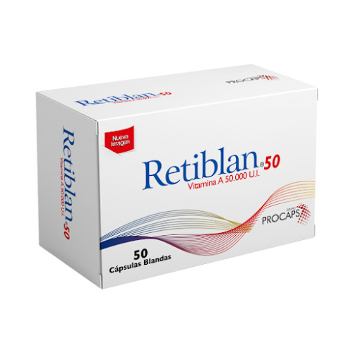 RETIBLAN (VITAMINA A) 50 U.I X 50 CAP (PROCAPS)  RA25