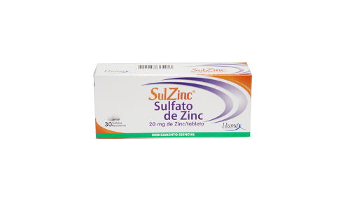 SULFATO DE ZINC 20MG SULZINC X 30 TAB (EPS HUMAX) 76R