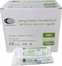 JERINGA 3ML TAPA VERDE X 100 C152P25