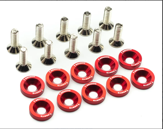 Arandelas Anodizadas Benzon M6 X10 Unidades Premium Colores
