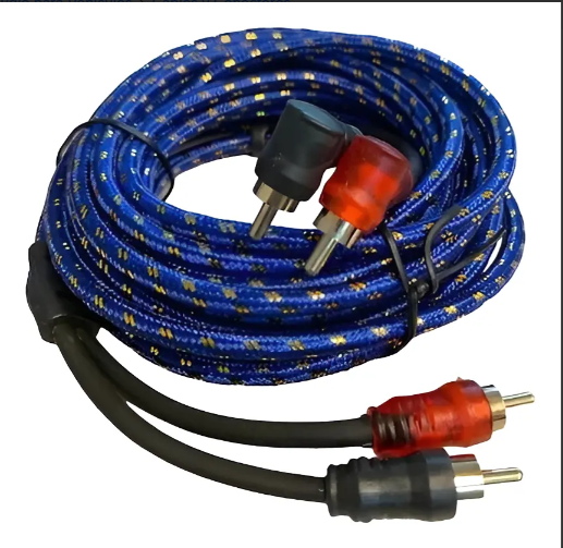 Cable Audio Rca Para Potencia Estereo Woofer 5 Metros