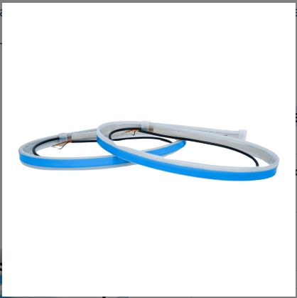 Juego De Tiras Led Drl Blanca Y Ambar Baliza 60Cm