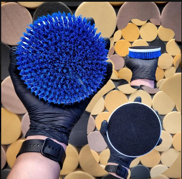 Cepillo limpia tapizado con velcro 5"