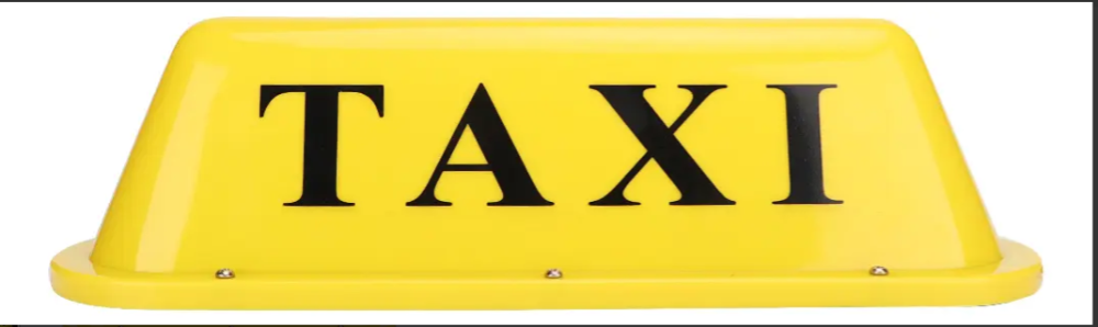Led Taxi 12v Sign Roof Top Car Super Bright Lighter Yellow
