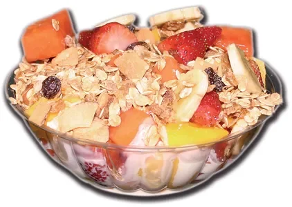 ENSALADA DE FRUTAS CON CEREAL
