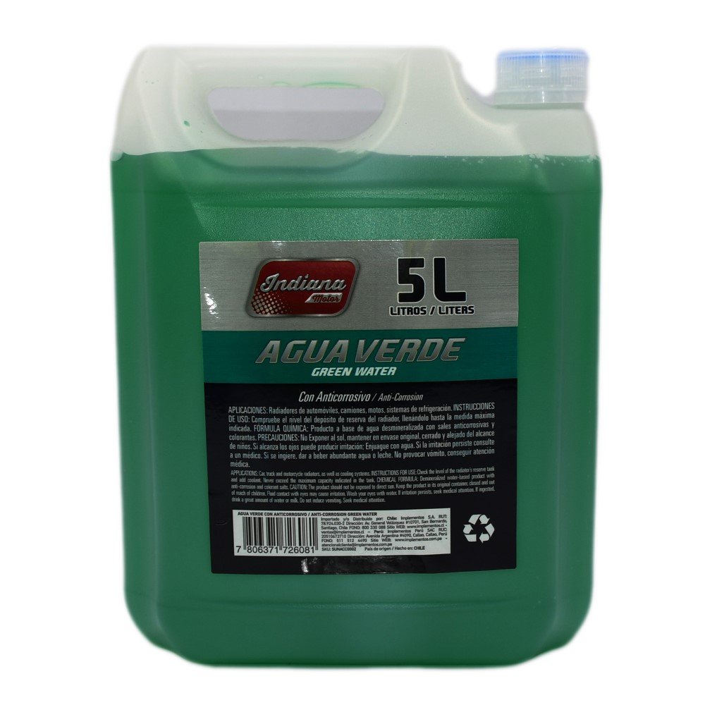 agua verde 5litros