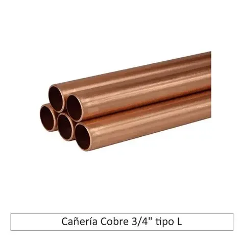 CAÑERIA DE COBRE AGUA FRÍA 1/2