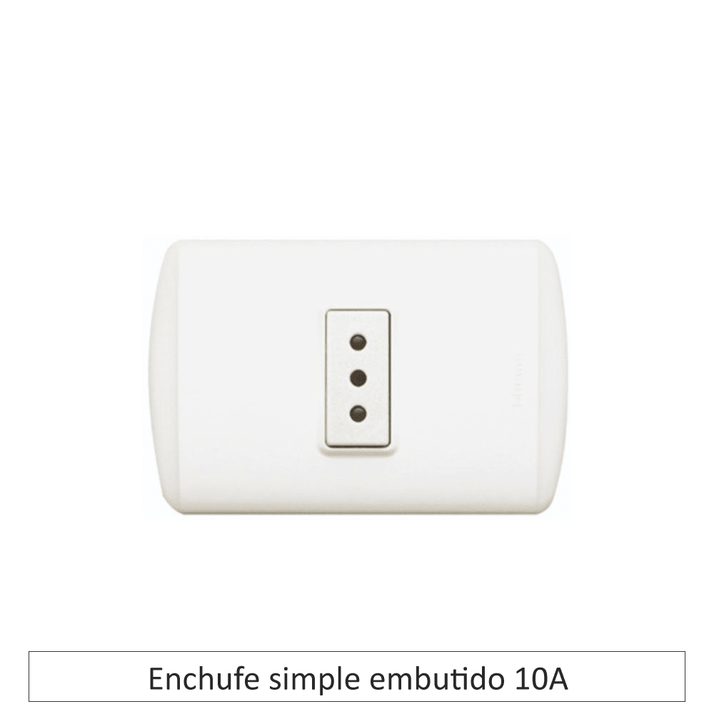 ENCHUFE SIMPLE EMBUTIDO