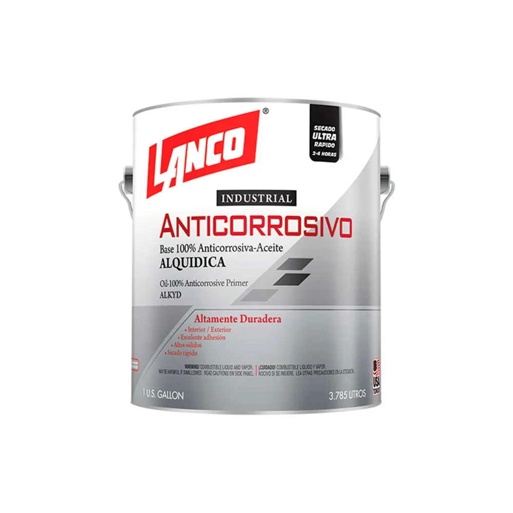 ANTICORROSIVO LANCO INDUSTRIAL NEGRO SEMIBRILLO