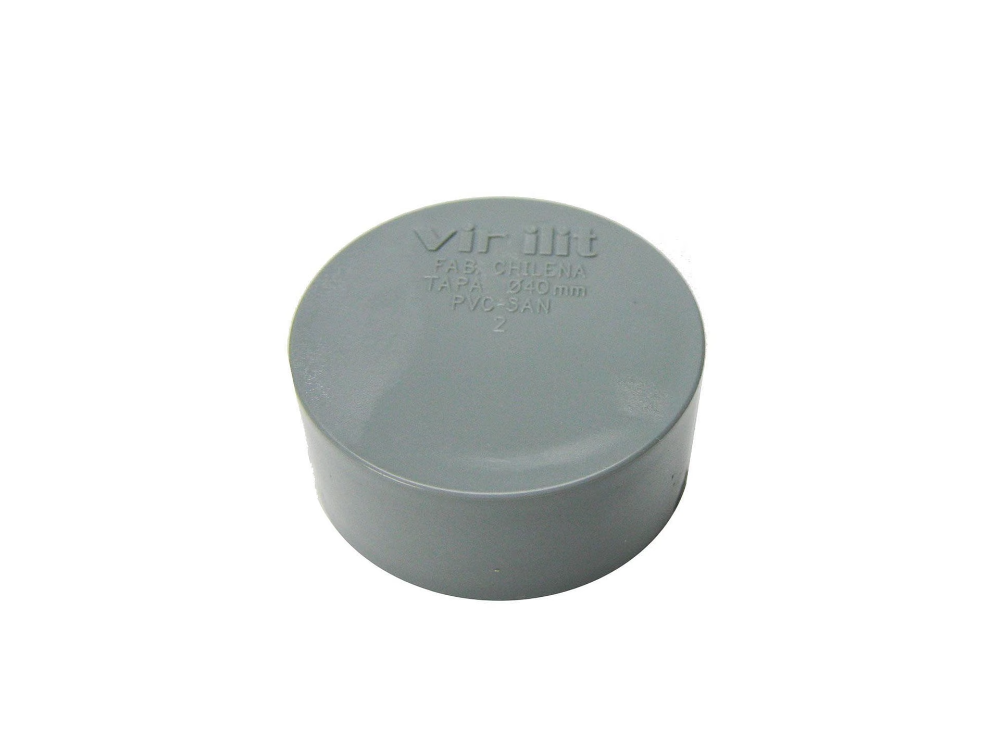 tapa pvc 40