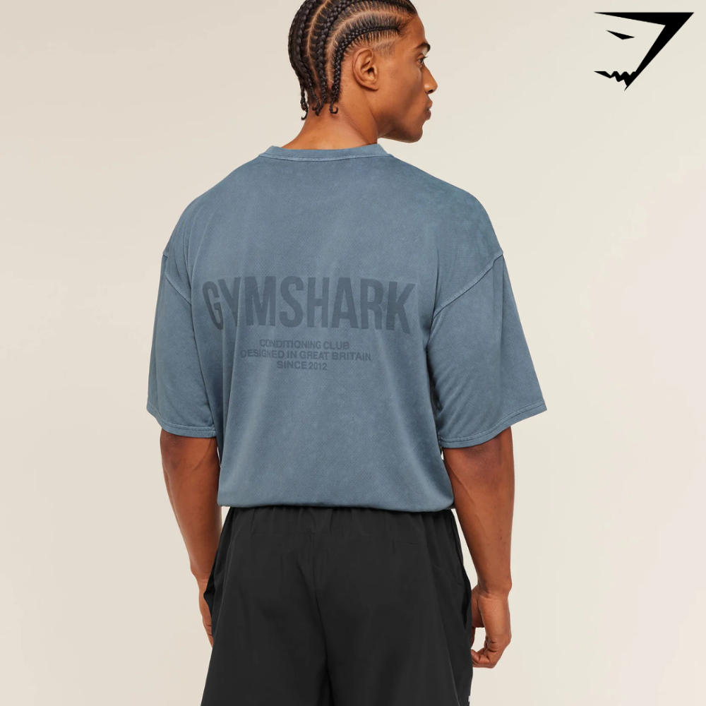 Conditioning Club Washed T-Shirt - Iron Blue/Wash (M)