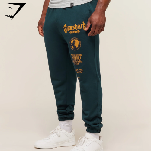 Gymshark Global Lifting Oversized Essential Joggers - Deep Petrol Blue (S)
